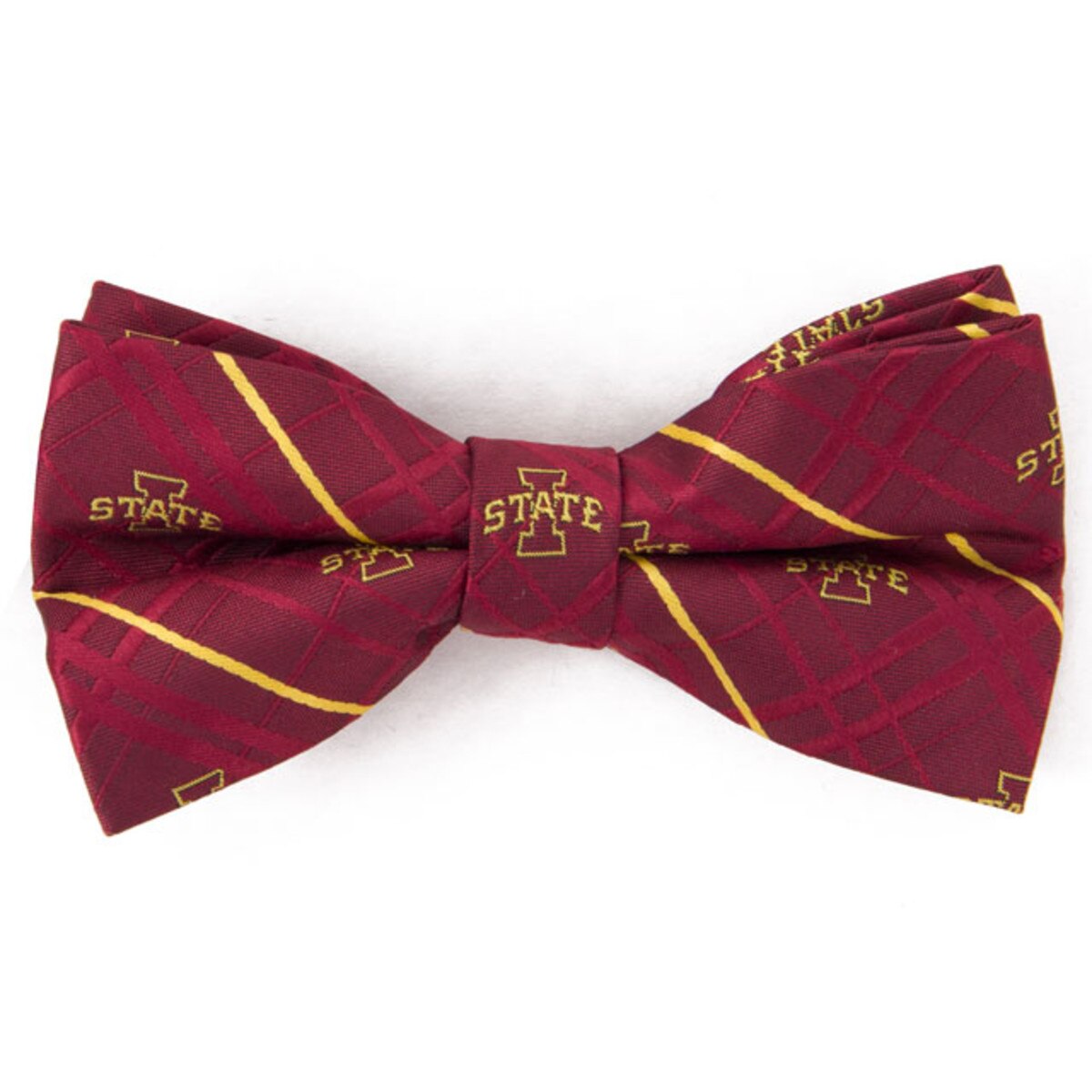 Eagles Wings I-State Plaid Oxford Bow Tie
